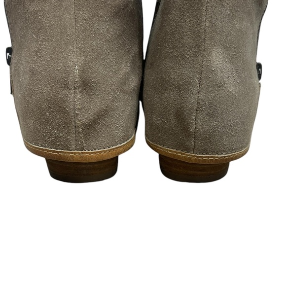 Diba True Santa Cruza Suede and Leather knee high boots dust gray cognac tan 8.5 - Picture 5 of 14